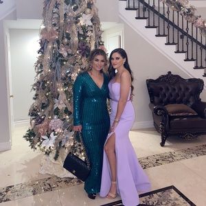 Stunning purple gown